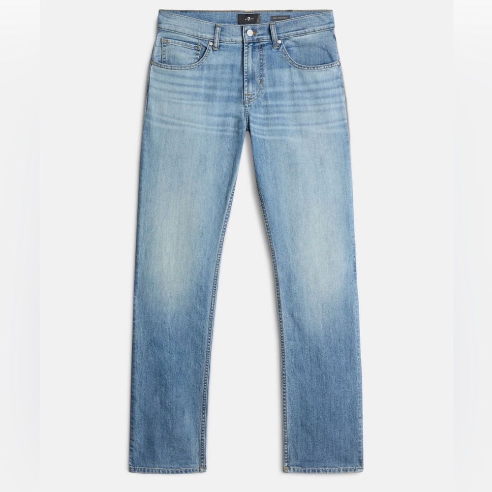 7 For All Mankind Light Blue Straight Men's Jeans